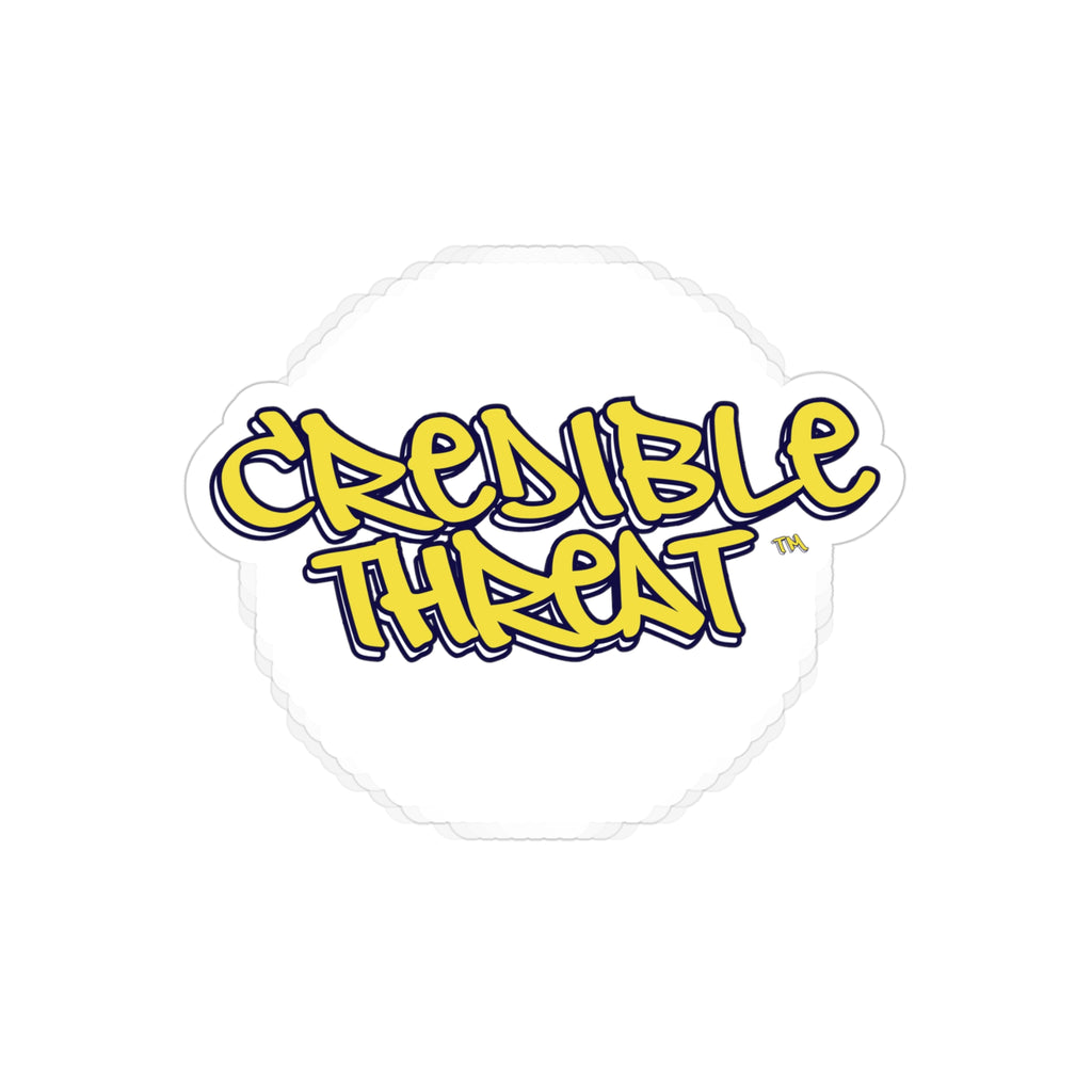 Credible Threat Fight Transparent Stickers