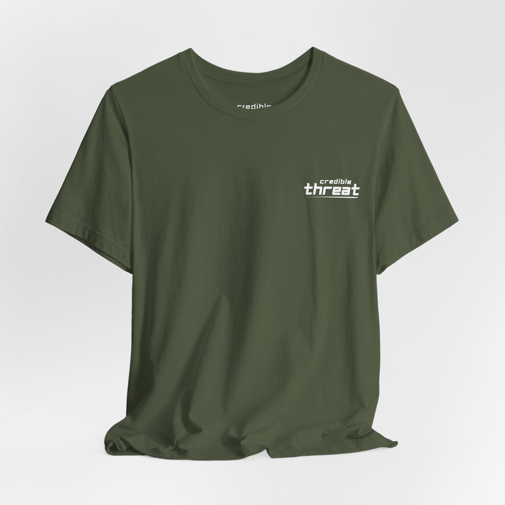 Credible Threat T-shirt, fit